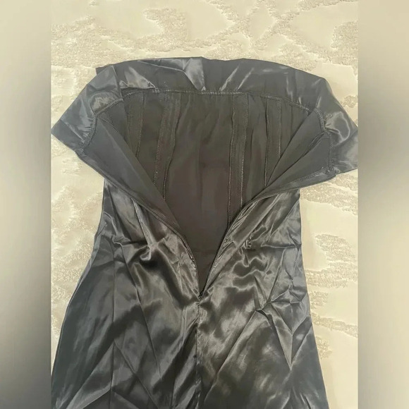 Black Corset Strapless Mini Dress - Picture 2 of 6